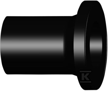 Tuleja doczołowa długa kołnierzowa d75 PE100, SDR17, PN5 gaz/PN10 woda, sfazowana