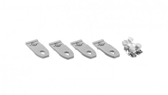 Zestaw 4 plastikowych uchwytów do montażu na ścianie rozdzielnic IP43 020150