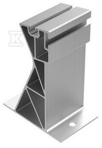 Uchwyt montażowy skrajny wysoki, aluminiowy - 11 stopni, 80mm