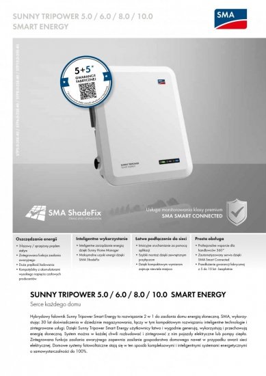 Falownik inwerter PV Hybrydowy SMA Sunny Tripower 10.0 Smart Energy STP10.0-3SE