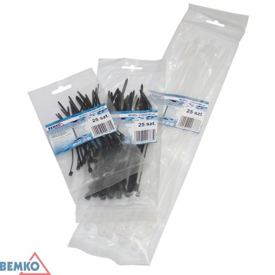 OPASKA ZACISKOWA 4.8*370 CZARNA 100 SZT