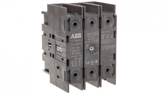 Rozłącznik izolacyjny 3P 125A bez napędu do wbudowania OT125FT3 1SCA105060R1001