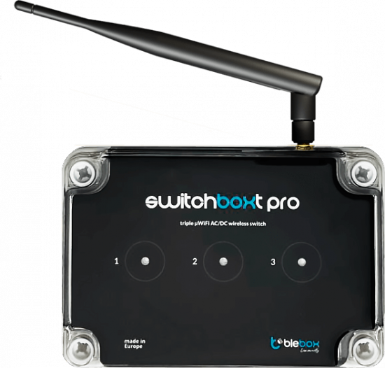 Moduł przekaźnikowy switchboxt pro z zewnętrzną anteną Blebox