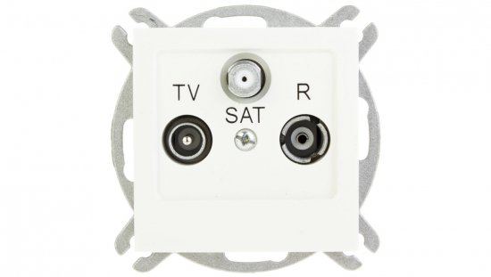 AS Gniazdo antenowe RTV-SAT końcowe ecru GPA-GS/m/27