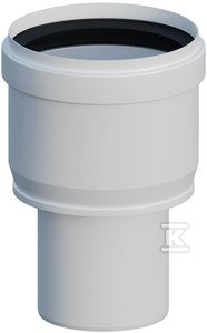 Redukcja pionowa PP DN60/80mm z uszczelką [EPDM] ONNLINE OL366080
