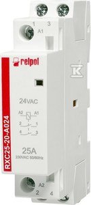 Stycznik instalacyjny 2NO, 25A, 24 VAC RXC25-20-A024