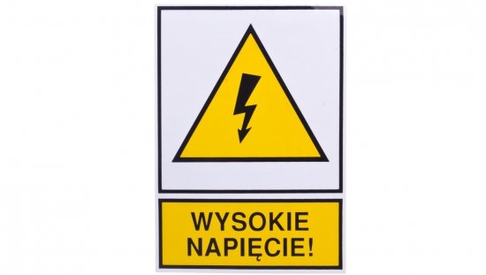 Tabliczka /znak ostrzegawczy/ TZO 74X105S W.NAP. E04TZ-01011120300 /10szt./