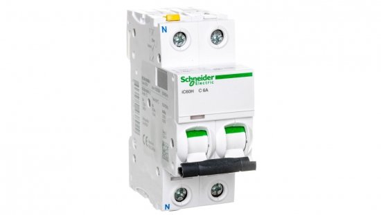 Wyłącznik nadprądowy 1P N C 6A 10kA AC iC60H-C6-1N A9F07606