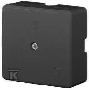 Puszka natynkowa teleleoniczna 60x60x30 IP41, bez wkładu, czarny