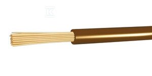 Przewód instalacyjny H05V-K (LGY) 1x0,75 brązowy linka (100m) G-105526