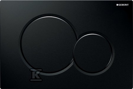 Przycisk spłukujący Sigma01, przedni, czarny RAL 9005 .770.DW.5 115