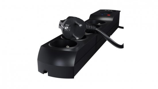 Przedłużacz przeciwprzepięciowy professional 5 gniazd 5m 10A 230V 2300W czarny W-100039