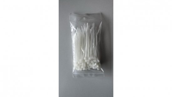 Opaska kablowa 140x3,6 biała ITAline ITA036140W /100szt./