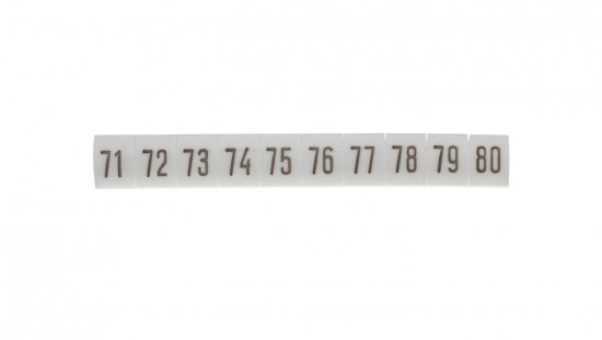 Oznacznik biały DK2/Z5 /71-80/ 89300006 (100szt.)