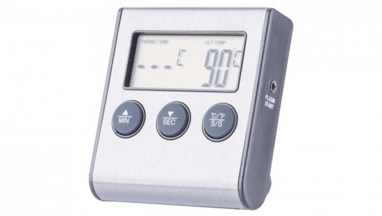 Termometr do żywności z sondą i minutnikiem -20/+250 C E2157