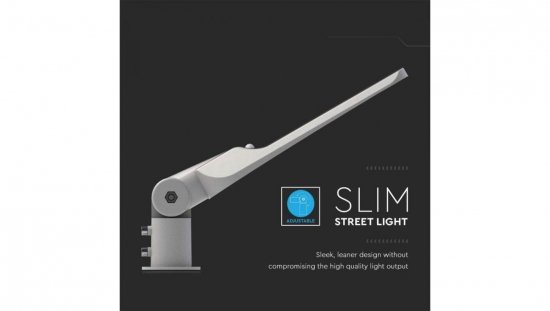 Oprawa Uliczna LED 50W 5000lm 6500K regulowany uchwyt sensor zmierzchu Diody SAMSUNG IP65 Szara 5 Lat Gwarancji 20433