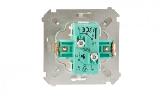 Simon Basic Łącznik schodowy podwójny biały BMW6/2.01/11