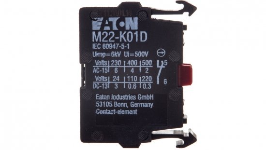 Styk pomocniczy 1Z montaż czołowy M22-K10P 110835