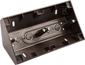 Puszka natynkowa narożna 2-krotna do ramek PREMIUM antracyt Simon54 DPNR2/48