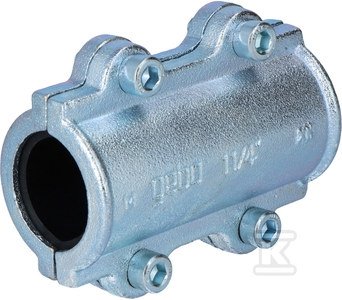 Obejma naprawcza długa Gebo DS 1 1/4&quot; do rur stalowych
