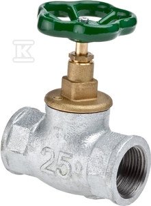 Zawór przelotowy żeliwny (figura M83) VIKING, żeliwo białe ciągliwe, uchwyt żeliwny, GW 1 1294150