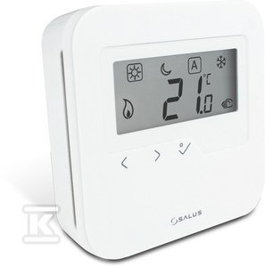 Regulator temperatury przewodowy SALUS HTRS23030, dobowy natynkowy, biały, 230V, z wyświetlaczem
