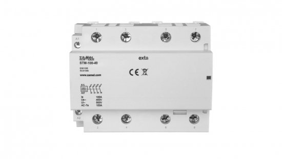 Stycznik modułowy instalacyjny 100A 4Z 230V AC typ: STM-100-40 EXT10000302