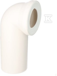 Łuk przyłączeniowyy WC 90 ° - tworzywo sztuczne / bialy-alpejski