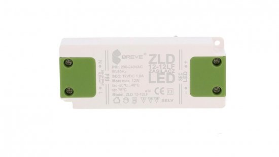 Zasilacz LED 12V DC 12W ZLD 12-12LF 1,0A 19712-9027