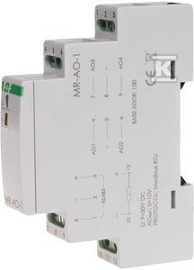 Moduł rozszerzeń wyjść analogowych, z wyjściem modbus rtu, 1 moduł MAX-MR-AO-1