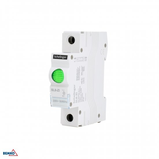 LAMPKA SYGNALIZACYJNA LED SL8 ZIELONA SCHELINGER