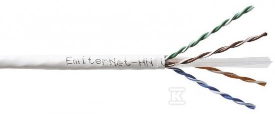 Kabel sieciowy Emiter Net UTP (U/UTP) kat. 6 450 MHz, drut 4x2x23 AWG,LS0H . K/EMITERNET-UTP6LSOH