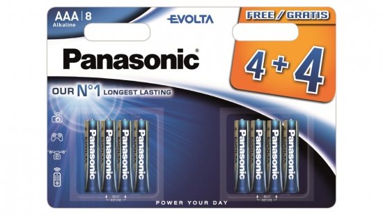 Bateria alkaliczna LR03 / AAA 1,5V EVOLTA LR03/4 4BP EV /blister 8szt./
