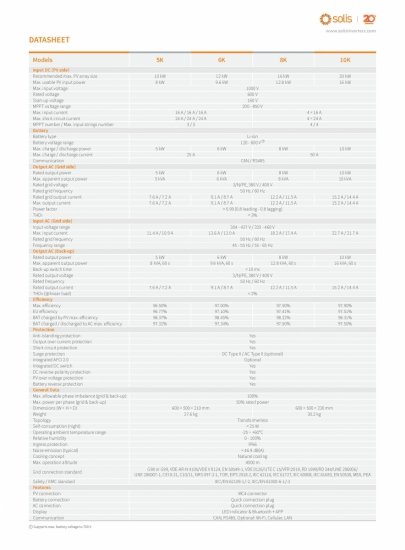 Zestaw Solis 8kW + Dyness Tower PRO TP19 (19.2 kWh)