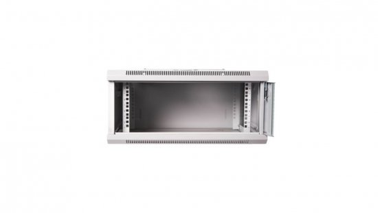 Szafa krosowa wisząca niedzielona 19 cali 6U 600x368x450 szara DN-W19 06U/450