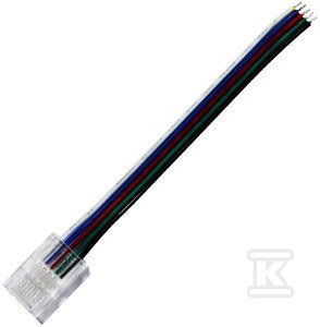 Szybkozłączka do taśm LED RGBW 5PIN SMD IP20 PCB 10MM taśma przewód 10cm