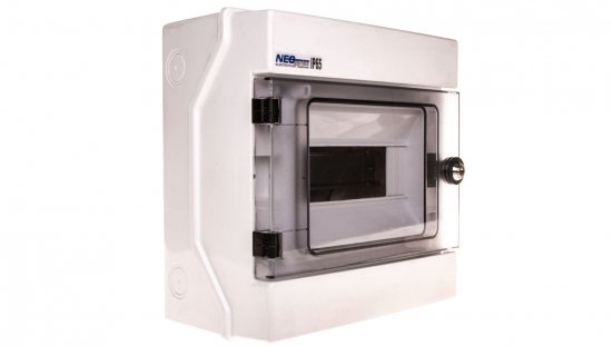 Rozdzielnica hermetyczna modułowa (500V AC ,1000V DC) 1x8 z zamkiem natynkowa IP65 RH-8/Z 36.9