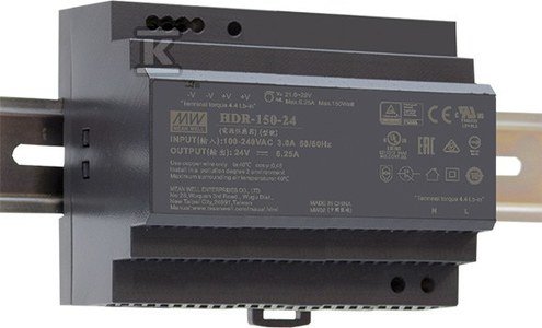 HDR-150-24 ZASILACZ NA SZYNĘ DIN 150W 2