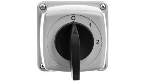Łącznik krzywkowy 0-1-2 3P 25A zmiana liczby obrotów w obudowie IP65 ŁUK E25-33 952533