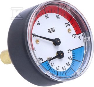 TERMOMANOMETR WP63T R1/2 0,6MPA/120ST.C