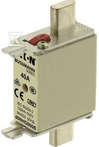 Wkładka bezpiecznikowa, LV, 40 A, AC 500 V, NH000, gL/gG, IEC, podwójny wskaźnik 40NHG000B