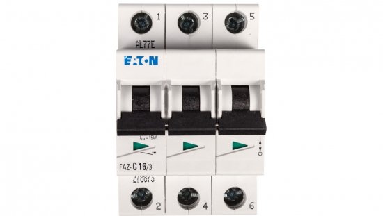 Wyłącznik nadprądowy 3P C 16A 15kA AC FAZ C16/3 278873