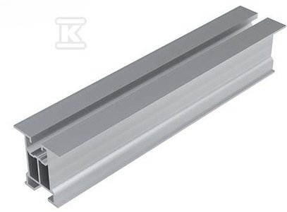 Profil aluminiowy bez ścianek bocznych z kanałem na śrubę teową i wpust, dł. 3540mm