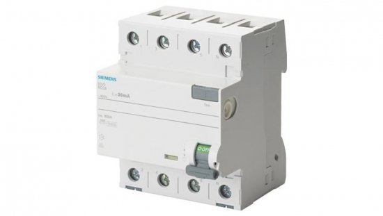 Wyłącznik różnicowoprądowy 4P 40A 0,03A typ A 30mA 400V SENTRON 5SV3344-6