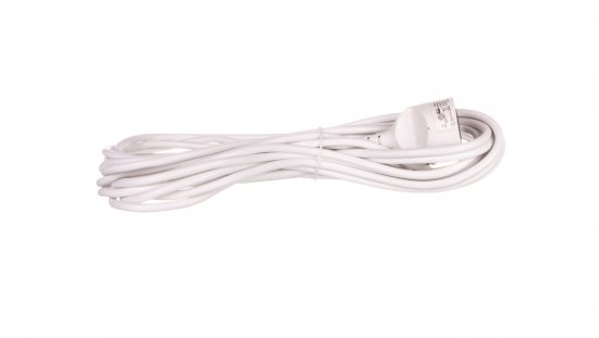 Przedłużacz 1-gniazdo z/u 10m /H05VV-F 3x1/ biały P0110