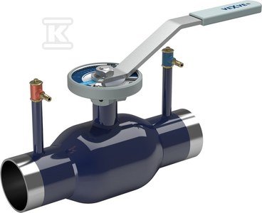 Zawór kulowy równoważący VEXVE, DN100 PN25 do wspawania, przelot zredukowany 140100