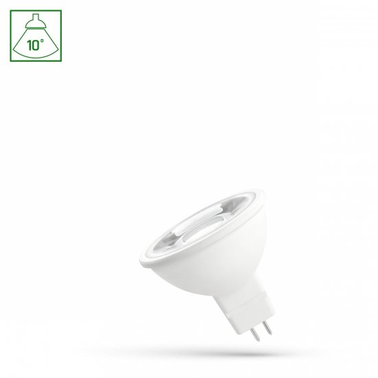 LED MR16 12V 5W SMD 10st WW z soczewką SPECTRUM