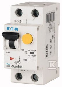Wyłącznik kombinowany 6kA PFL6-16/1N/B/003-A 112875