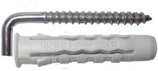 KOŁEK FI10X50 Z HAKIEM KĄTOWYM 6 0X60M
