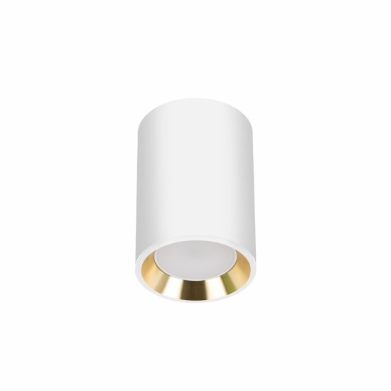 CHLOE GU10 MINI NATYNKOWA GU10 250V IP20 70x100mm BIAŁY, ŚRODEK ZŁOTY   okrągła